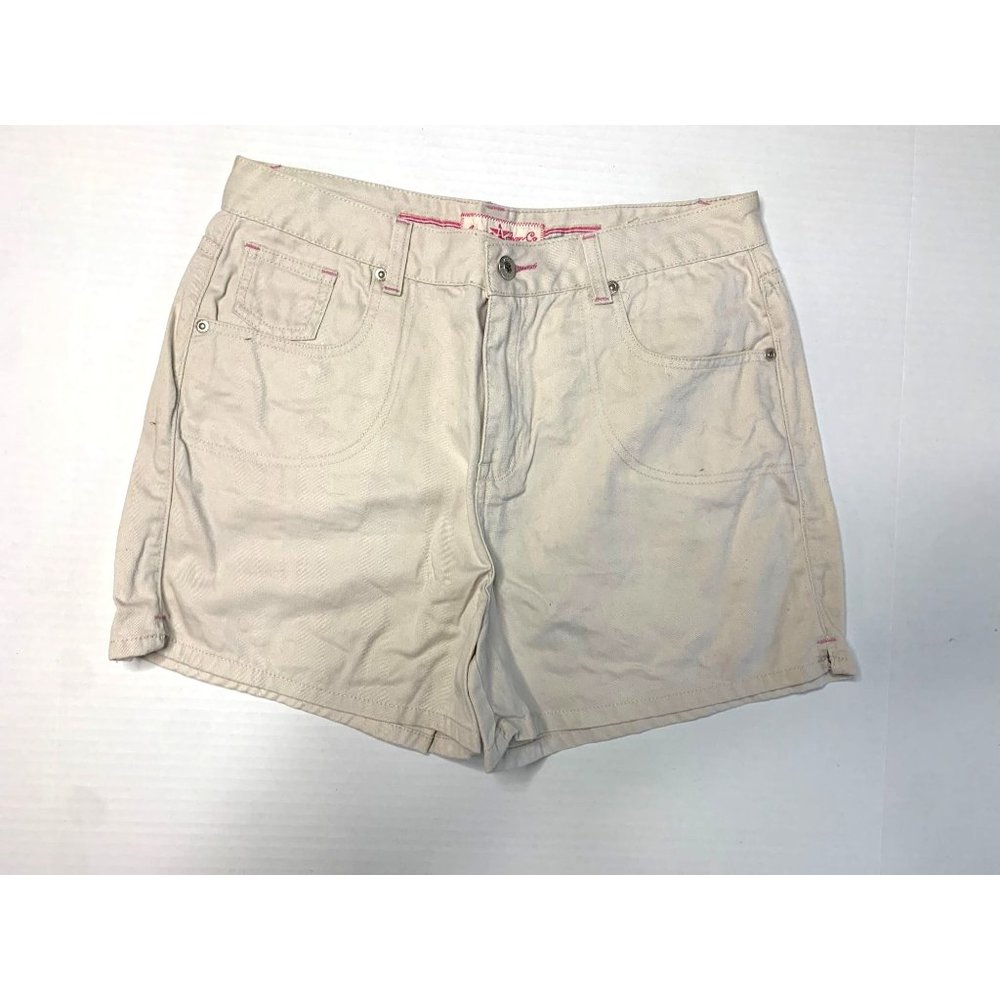 Arizona Jean Girls Plus Size 16.5 Khaki Beige Jean Shorts 3.25 in inseam